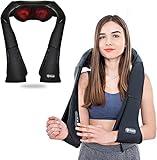❤️Nackenmassagegerät mit Wärme– in Kombination mit 3D rotierenden Massageköpfen und wohltuender Infrarotwärme, verleiht es Ihnen ein Entspannungsgefühl wie nach einer natürlichen Handmassage. Muskelverspannungen können sich schnell lösen lassen und die Durchblutung kann gefördert werden.