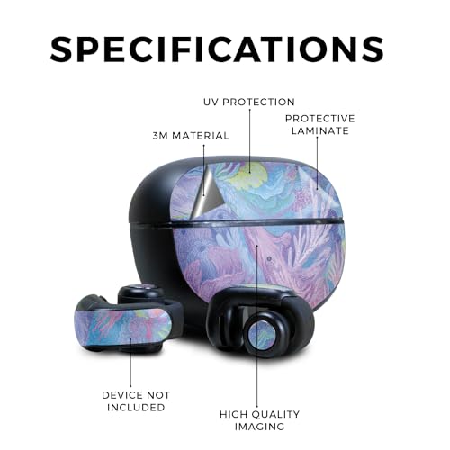 Image of Glossy Glitter Skin Compatible with Bose Ultra Open Earbuds - Dreamy Reef - Premium 3M Vinyl Protective Wrap Decal Cover - Easy to Apply | Crafted in The USA by MightySkins