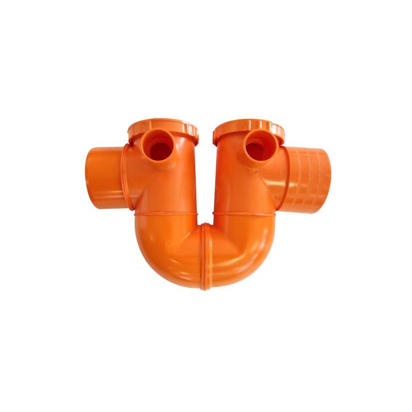 Sifone ad "U" con sfiato in pvc - Diametro 140