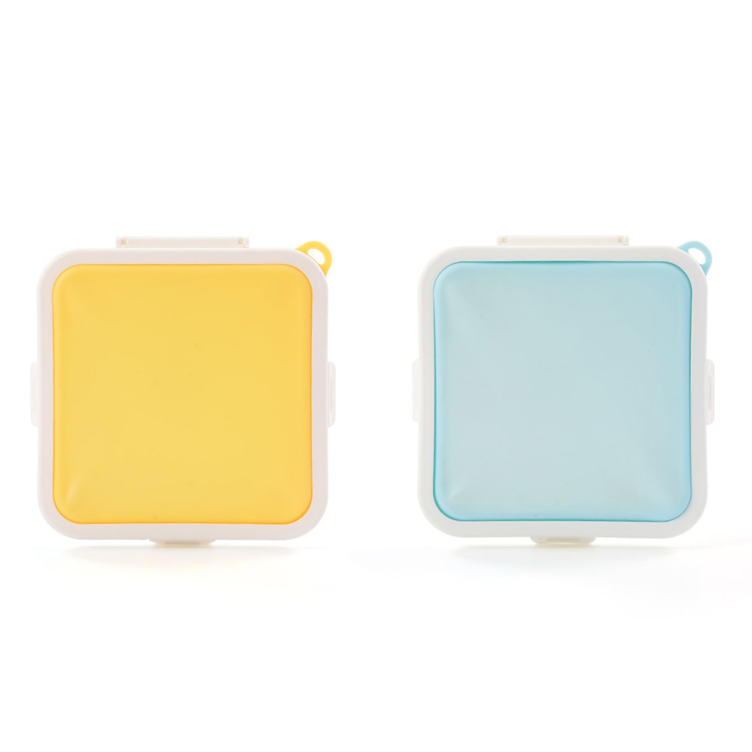 NIDHFG 2 Pieces Silicone Sandwich Storage Box, Creative Multi-Purpose Bread Storage Container, Outdoor Convenience, Reusable Lunch Box.