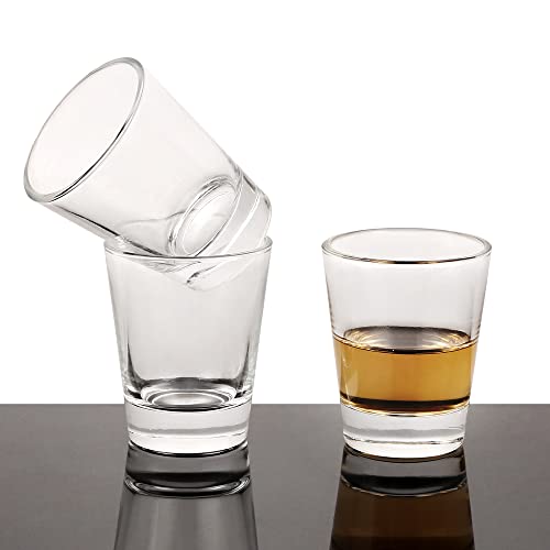 image for BTGLLAS Heavy Base Shot Glasses, 1.5 oz Sets of Clear Shot Glass (48 P