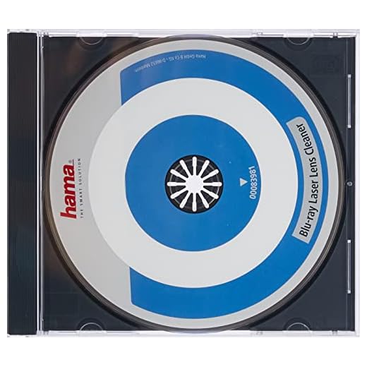 Hama Blu-Ray Reinigungsdisc (zur Beseitigung von Schmutz in Blu-Ray Laufwerken) Laser-Reinigungs Blu-Ray