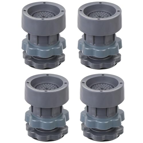 Image of Crasts Washing Machine Vibration Pads - Adjustable Dryer Shock & Noise Cancelling Pads, Anti Vibration Pads for Washing Machine Support, Height Adjustment Feet for Refrigerators, (4 Pcs Set)