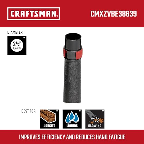 Image of CRAFTSMAN CMXZVBE38639 2-1 /2 in. Hose Grip Handle Wet Dry Vac Attachment