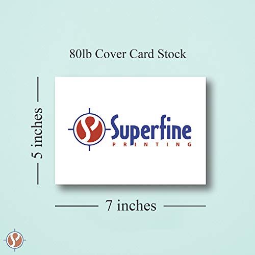 Tarjetas en blanco Superfine de papel de cubierta de 80lb duradero 5