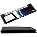 Produktbild SlimFold Micro Minimalistische Vordertasche Vegane Slim Wallets für Männer (RFID Blocking), Schwarz mit roter Naht - RFID, Einheitsgröße