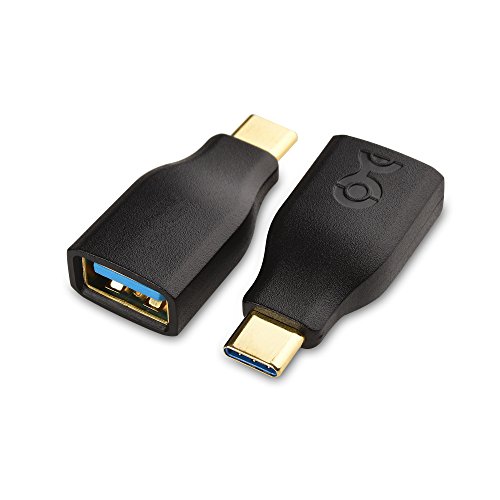 Cable Matters 2-Pack USB to USB C Adapter (USB C to USB Adapter) in Black
