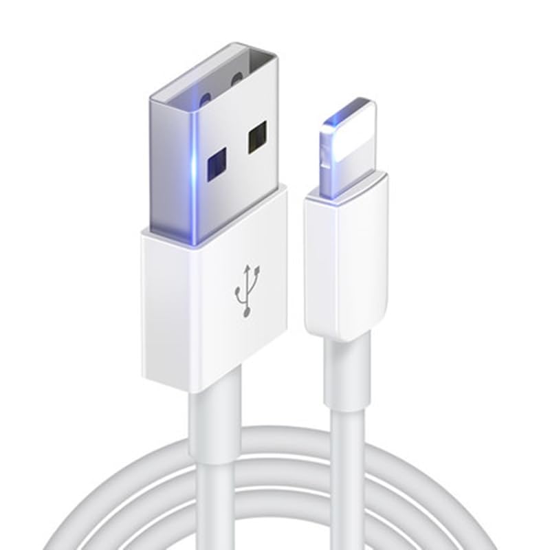 TECH WIZARDS 1 Pack 3 Amp USB A 2 Meter Fast Charging Cable Lead Compatable with i Phone 14 13 12 11 Pro Max XS XR 8 7 6 SE2020 ipad MFi Certified