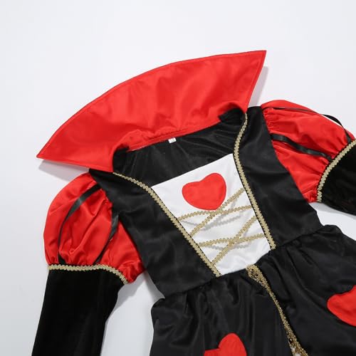 Disfraz de Princesa para Niñas Color Rojo Talla 120(5-6T) miniatura 6