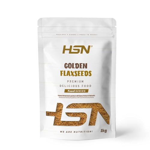 HSN Semillas de Lino Dorado (Linum usitatissimum) | 1000g | 100% Natural 0% Añadidos | Sin Procesamiento | No Incluye Dosificador | No-GMO, Vegano, Sin Gluten