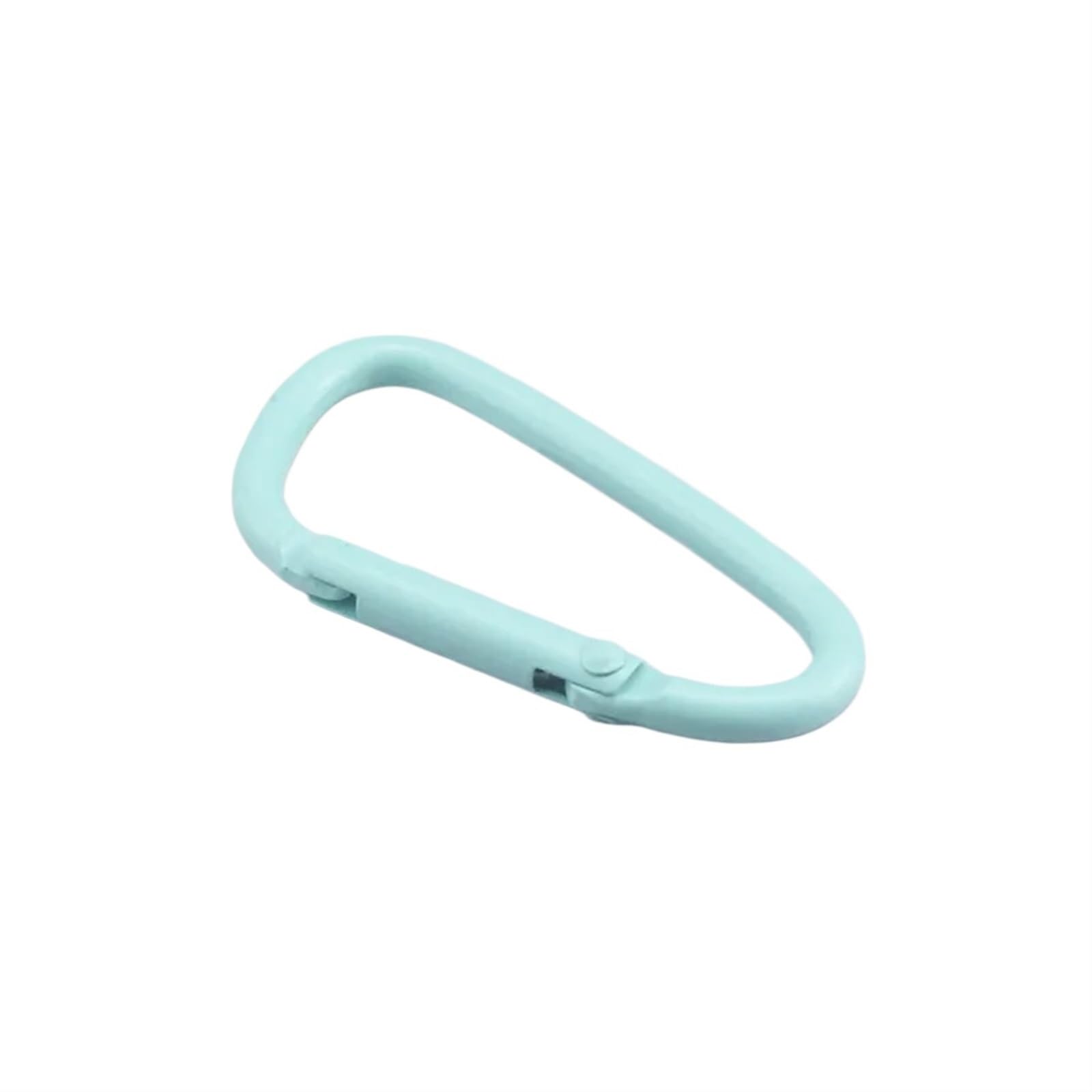 Karabińczyk, 5-20 sztuk/zestaw Karabinek ze stopu aluminium Klamra Sprzęt kempingowy Plecak Butelka wody Wisząca Brelok(Light Blue,4.5cm 20PCS)