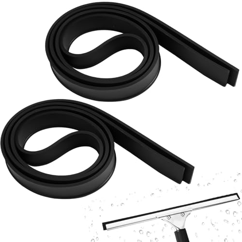 2 Pièces Caoutchouc de Raclette 105cm, Caoutchouc de Remplacement pour Raclette de Fenêtre pour Nettoyer la Fenêtre, Le Verre