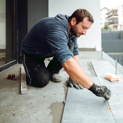 QUARKZMAN 200 Stück Fliesenabstandhalter 4mm Hartplastik T-Typ Fliesen-Nivellierer Abstandhalter Installation Keramik Abstand Clips für Wandboden