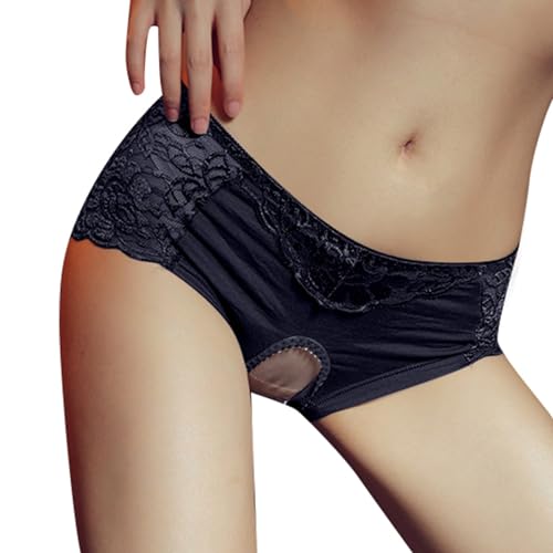 YOGALULU Ropa Interior Femenina Barata Braga Bikini Pernera Alta Conjuntos Lenceria Rojos Bragas Con Lazo Braguita Bikini Negra Brasileña Bragas Normales Braguita Abertura Inferior