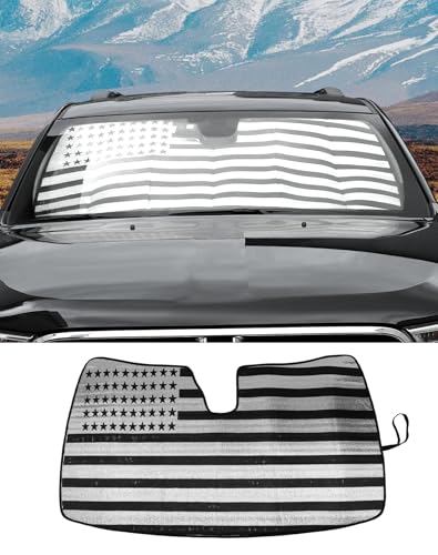 Windshield Sun Shade for Dodge Durango 2011-2024, DSWSQ Foldable Upgraded Heat Insulation Front...