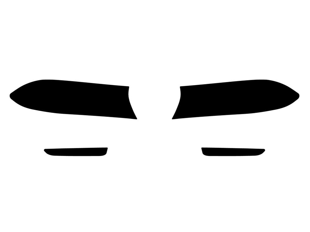 Rvinyl Headlight Tint Covers Compatible with Dodge Charger 2015-2023 - Blackout Smoke