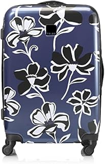 Tripp BlueWhite Lily Medium 4 Wheel Suitcase