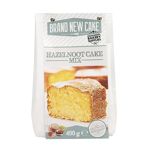 BrandNewCake® Mix para Pastel de Avellanas 400g - Sin Gluten - Fácil de Preparar