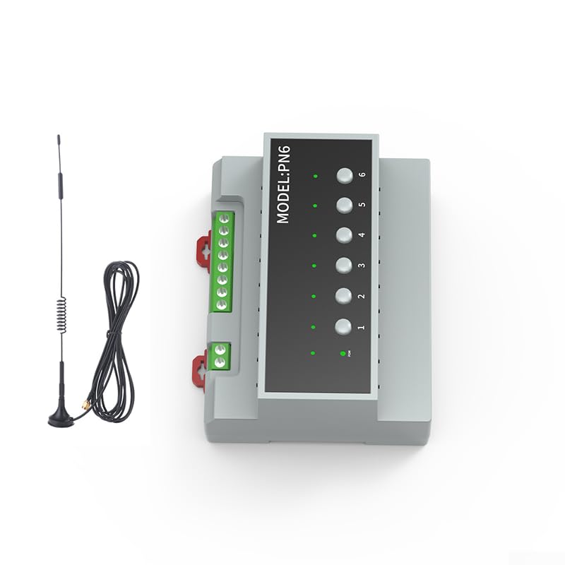 WiFi For Relay Switch Module 6-Channel 16A Home Automation Controller with LED Indicators and Manual Buttons for App Remote Control of Lights Fans(For zig-bee Ex)