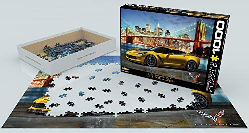 EuroGraphics Rompecabezas Chevrolet Corvette Z06 2015: Out for a Spin de 1000 piezas miniatura 3