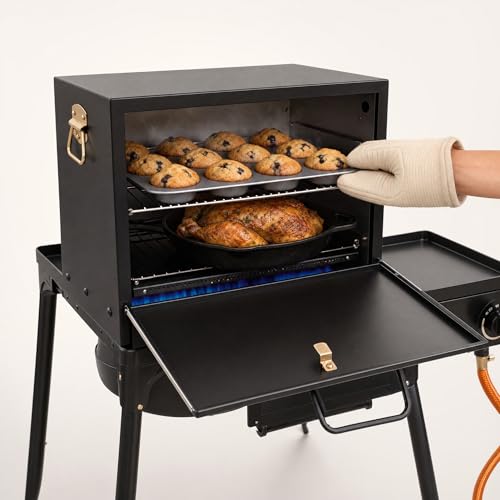 Camping Oven - Pop-On-Top Full Size Baking Oven for Outdoor RV Tent Camping Preppers Emergency.