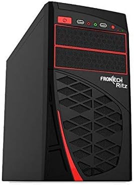 Frontech Computer Cabinet Ritz microATX.µATX, Supports only microATX Motherboard is 9.6 × 9.6 inches (244 × 244 mm)