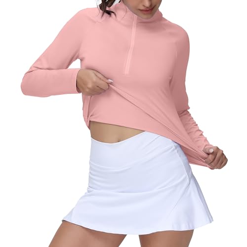 Image of GGOV Golf Shirts for Woman UPF 50+ Sun Protection Quick Dry Lightweight Long Sleeve Polo Shirts for Woman Rash Guard