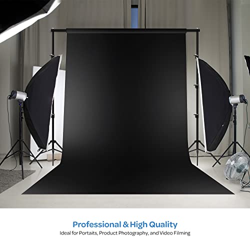 Limostudio 10' X 20' (W X H) Photo Video Studio Seamless Solid Black Screen Muslin Backdrop Photo Studio Background, Agg1601 #TOP1