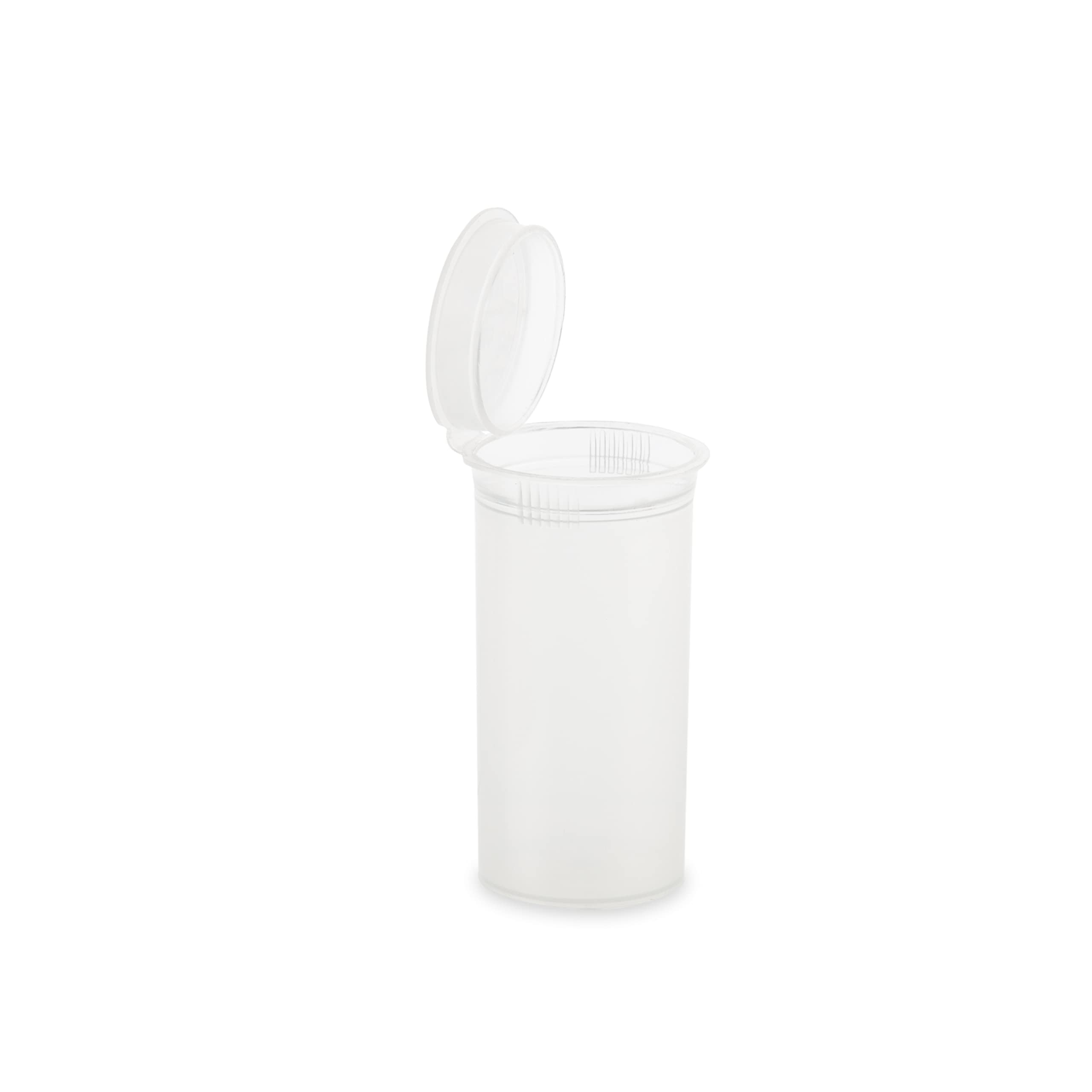 Loud Lock – Botellas de contenedor de vial con tapa superior – 13 Dram tamaño – 315 unidades caja, 13 Dram, Transparente