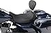 Mustang Motorcycle Seats 79725 Wide Tripper Solo Seat with Driver Backrest for Harley-Davidson Electra Glide Standard, Road Glide, Road King & Street Glide 2008-'21, Diamond, Black