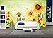 Peinture à l'huile de bicyclette de tournesol rétro Décor À La Maison Papier Peint 3D Chambre à coucher Salle de séjour Mural murale-430cm×300cm