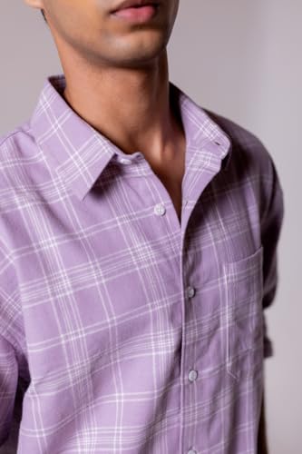 Image of Men's Regular Fit Reversible Checkered Shirt