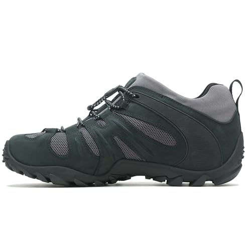 Image of Merrell Men's Chameleon 8 Stretch Tactical Work Shoes, Waterproof Nubuck & Mesh Upper Ultra-Lightweight Hiking Combat Boots