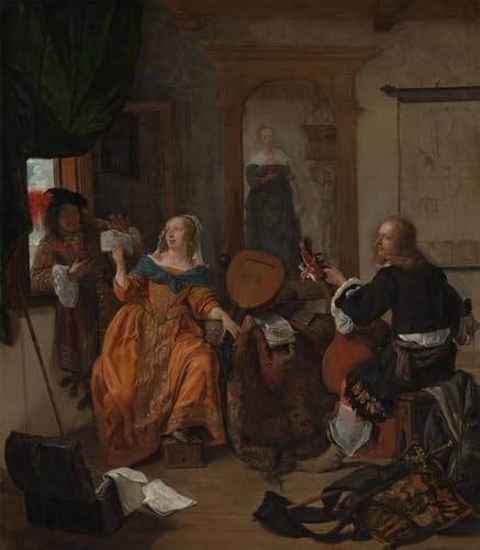 Poster Gabriel Metsu 60x90cm - Habillez un Mur Vide avec cette Toile Salon