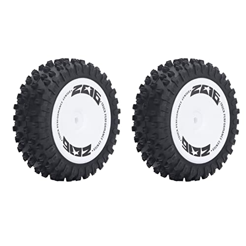 Neumáticos Delanteros para Coche RC, 2PCS Caucho Plástico Fácil De Instalar Neumáticos Antidesgaste Piezas De Vehículos para Wltoys 1 12 Coche 124007 - imagen 9