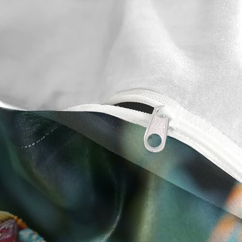 Parure housse de couette lézard 3D en microfibre premium pour lit double King - 8