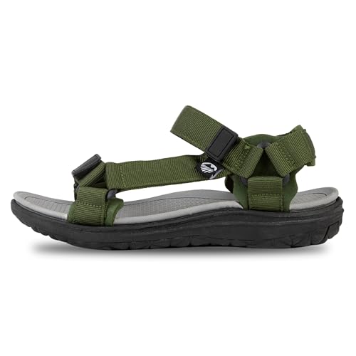 Lakeland Active Stonethwaite - Sandalias de senderismo ajustables para hombre, verde (moss), 42 1/3 EU