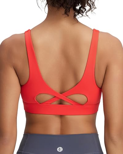 Image of RUNNING GIRL Sports Bra for Women High Support, Molded Cup High Impact Sports Bras with Sewn in Pads Workout Running Bra