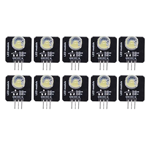 Mini ampoules LED 10mm PWM blanches à luminosité réglable pour voyant MCU