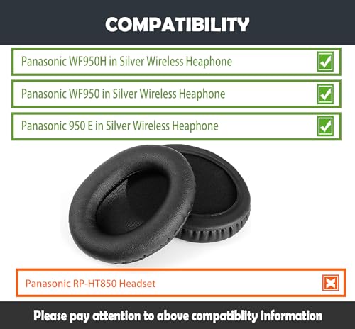 Coussinets Panasonic WF950H WF950 950 E mousse mémoire casque audio argent