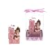 Lunaura Baby Keepsake - Set of 12 "Girl" Baby Sitting on Blocks with Large Pacifier Favors - Pink