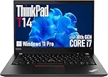 Lenovo Thinkpad T14 Gen 1 Business Laptop, 14-Inch FHD (1920x1080), Intel Core i7-10610U, 16GB RAM, 512GB SSD, US QWERTY Keyboard, Windows 11 Pro (Renewed)