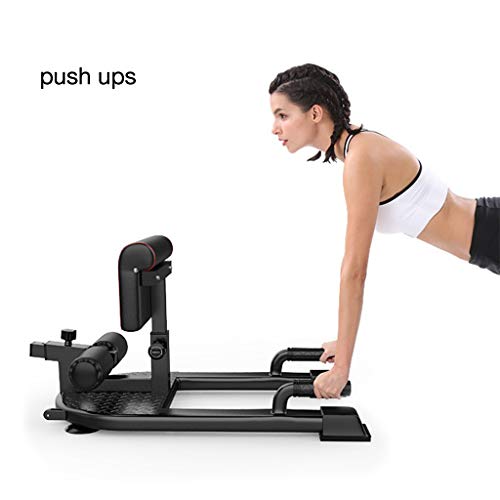 Qazqa Deluxe Multi-Function Deep Squat, for Sissy Girl Squat Bench Home Gym Workout Station Hip Buttocks Leg Training Core Workout Machine, Push-up, Sit-up, Rope Exercise, Home Gym Fitness Equipment