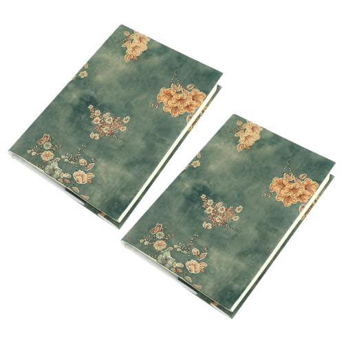 Housse de protection pour cahiers A5 en tissu décoratif lot de 2