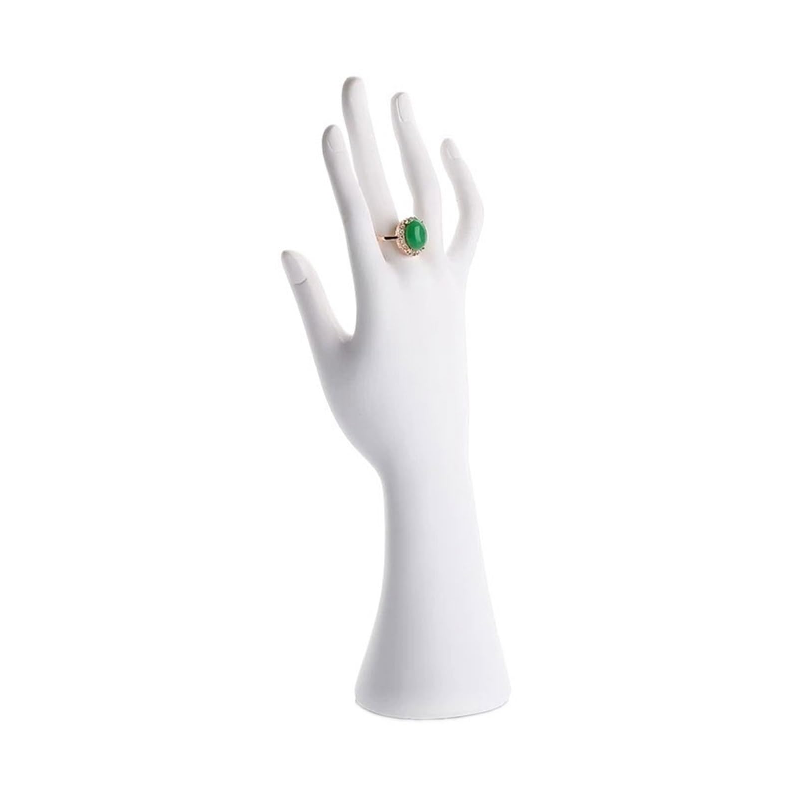CJHFR472SG Jewelry Organizer Stands Mannequin Hand Resin Jewelry Display Stand for Rings Bracelets Watches Jewelry Display Stand(White)
