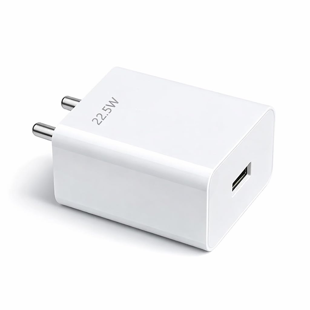 22.5W USB Super-Fast Charger Quick Charge 3.0 Power Adapter Compatible with Redmi Note Series, Poco, Mi, Any Type C Devices - with Power Delivery (White) 6 Month Warranty-image-45