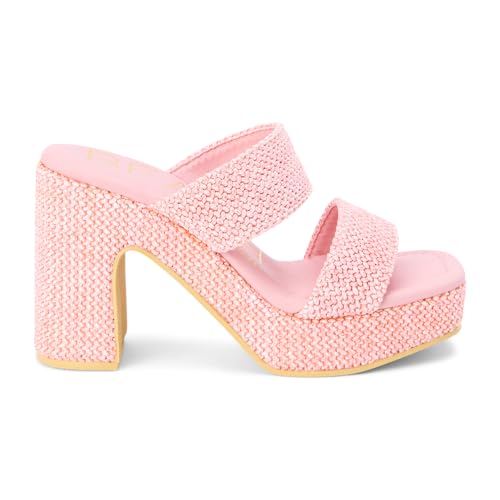 BEACH by Matisse Womens Gem Platform Block Dress Sandals High Heel 3