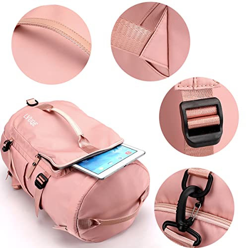 Sport gym bag,duffel bag with shoe compartment foldable training handbag for men and women – sport travel bag overnight weekend shoulder weight dry bag -Waterproof Dry Wet Separated Gym Bags3