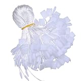 7 Inch 1000Pcs White Hang Tag String Snap Lock Pin Loop Fastener Hook Ties, Easy and Fast to Attach