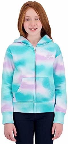 Calvin Klein Youthful Hoodies - Aqua Sky Large4
